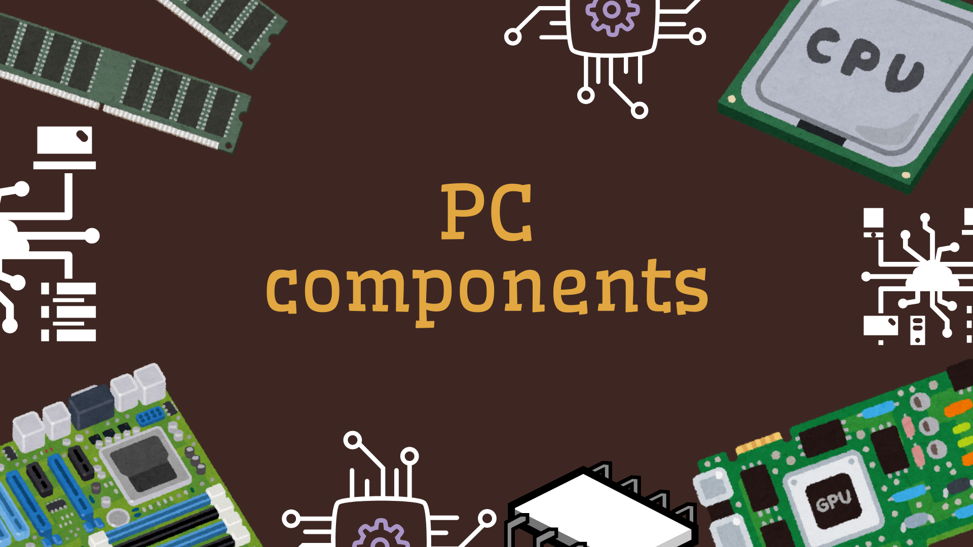 Beige Green Playful Computer Hardware Components Group Project Presentation