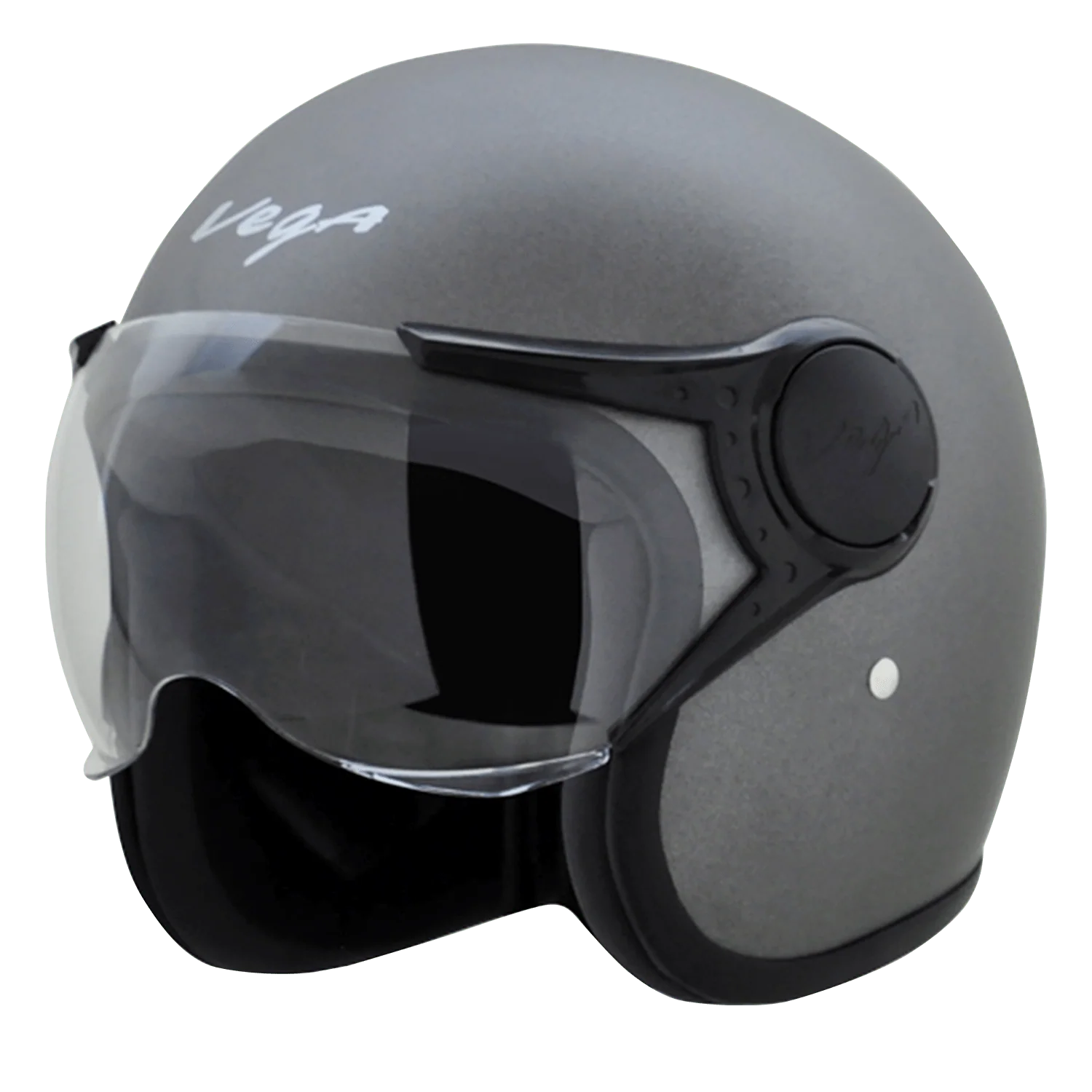 Vega Jeet Half Face Bike Helmet | Matt Silver