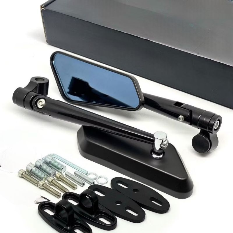 CNC aluminum motorcycle side mirrors.